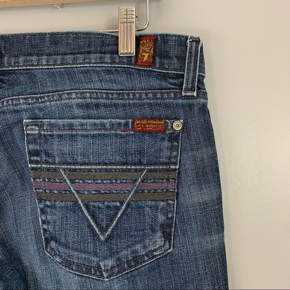 7 For All Mankind Roxanne Jeans Blue 30 Skinny Stretch - Picture 7 of 9